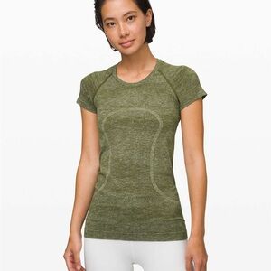 Lululemon Swiftly Speed Short Sleeve
White / Everglades / Black / Field Green